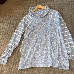 Gray striped long sleeve